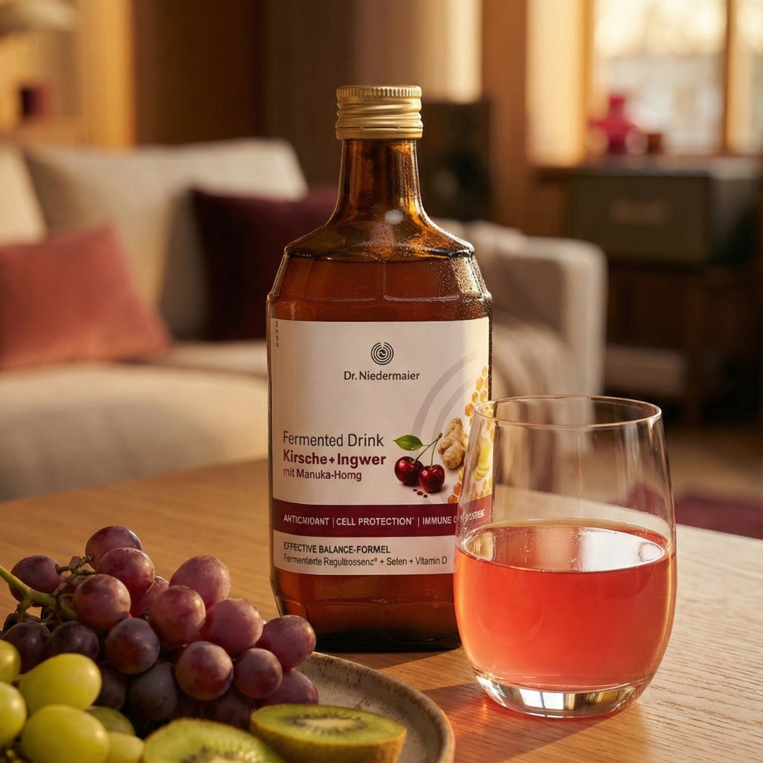 Fermented Drink Cherry + Ginger Drink with Manuka Honey