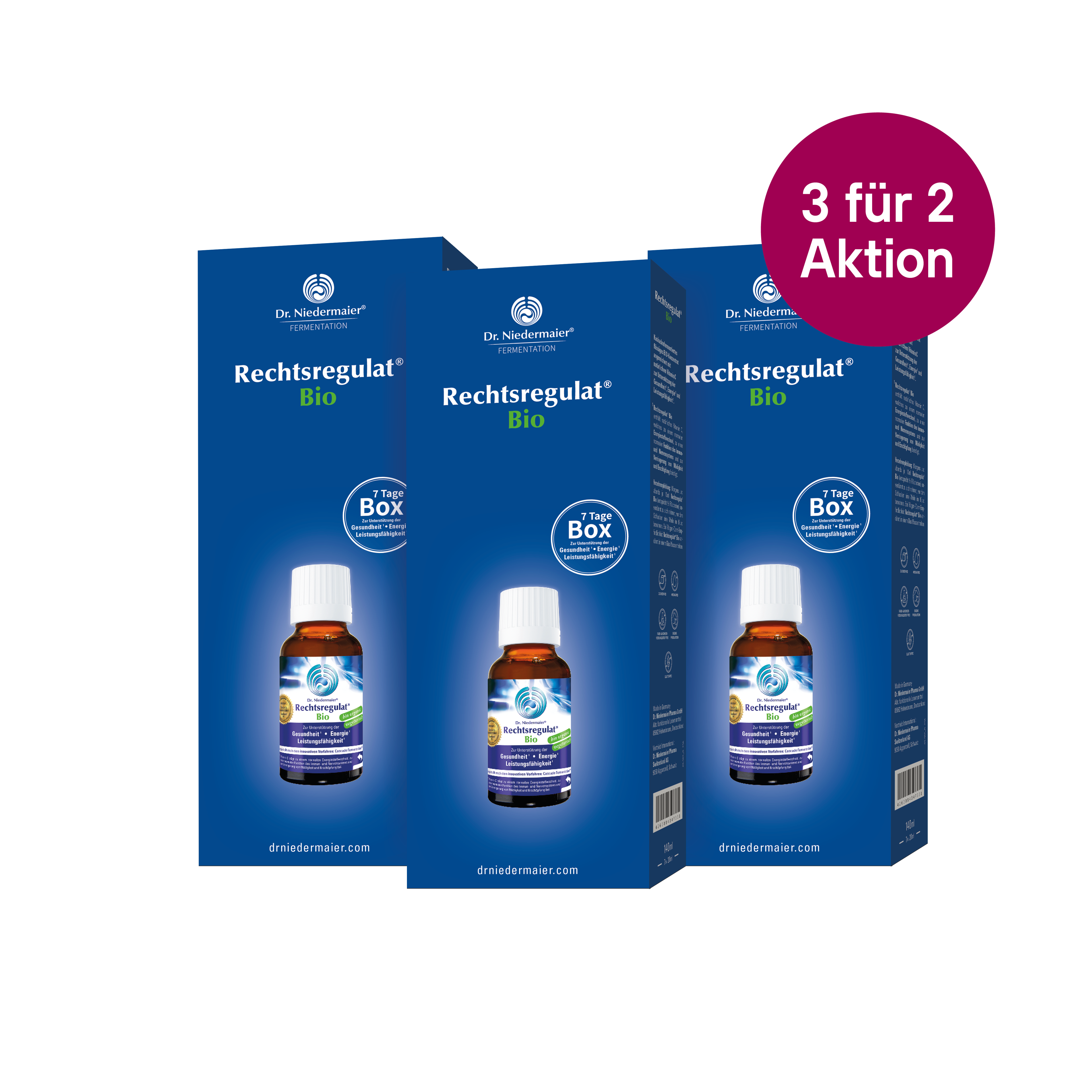 3für2 Aktion – Rechtsregulat® Bio Kennenlernbox