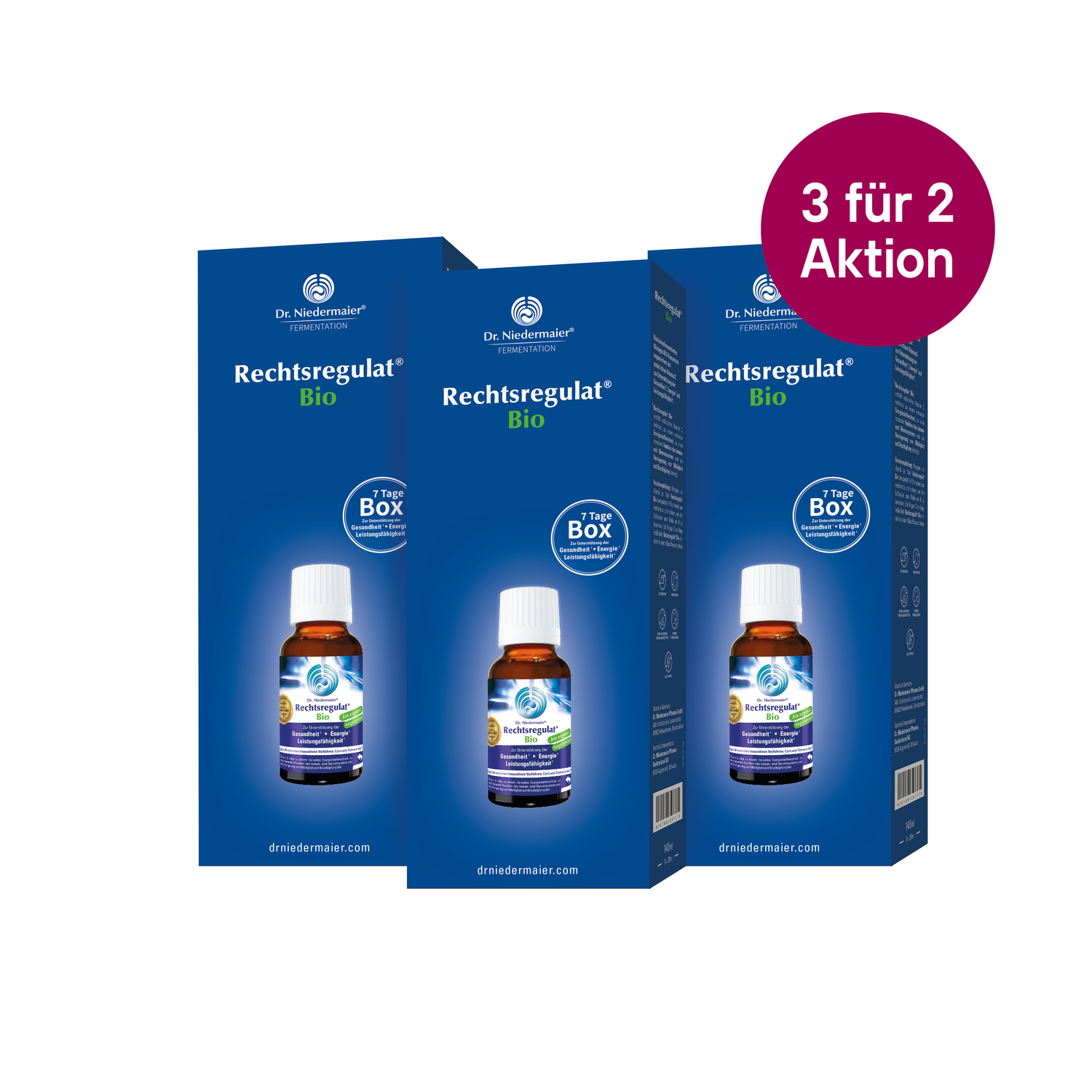 3für2 Aktion – Rechtsregulat® Bio Kennenlernbox